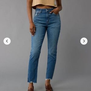 AE Strigid Mom Jeans Size 2